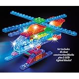 Led Laser Pegs 4 In 1 Construction Helicopter Set