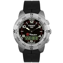 Tissot Men's T33779851 T-Touch Titanium Black Rubber Watch