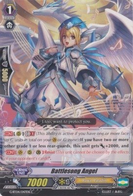 Cardfight!! Vanguard TCG - Battlesong Angel (G-BT04/047EN) - G Booster Set 4: Soul Strike Against The Supreme
