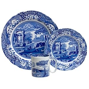 Spode Blue Italian 12-Piece Dinnerware Set, Service for 4