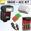 Nikon SB-600 Speedlight Flash + Accessory Kit