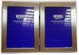 Satin Silver Colour Twin 2 Picture Folding Photo Frame