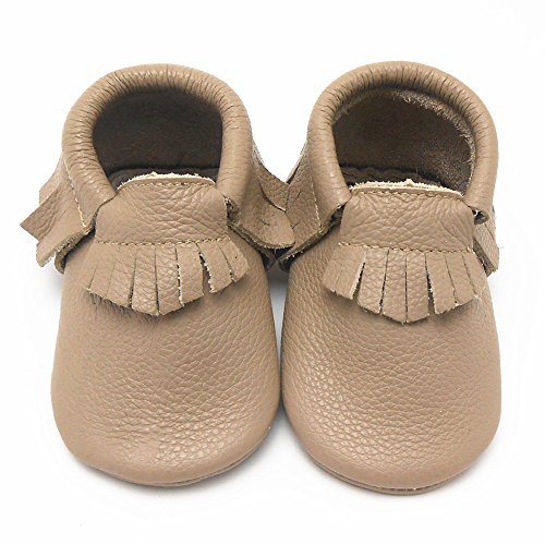 Sayoyo Baby Tassels Soft Sole Leather Infant Toddler Prewalker Shoes