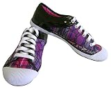 Coach Zorra Poppy Tartan Plaid Tennis Shoes