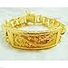 Dragon 22k 23k 24k Thai Baht Yellow Gold GP Men's Bracelet 8.5 Inch 20mm 72 Grams