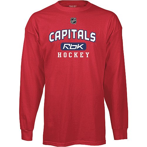Reebok Washington Capitals Youth Practice Long Sleeve T-shirt