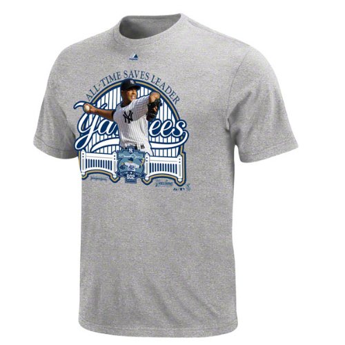 Mariano Rivera New York Yankees Youth Majestic Grey Mr. Save T-Shirt