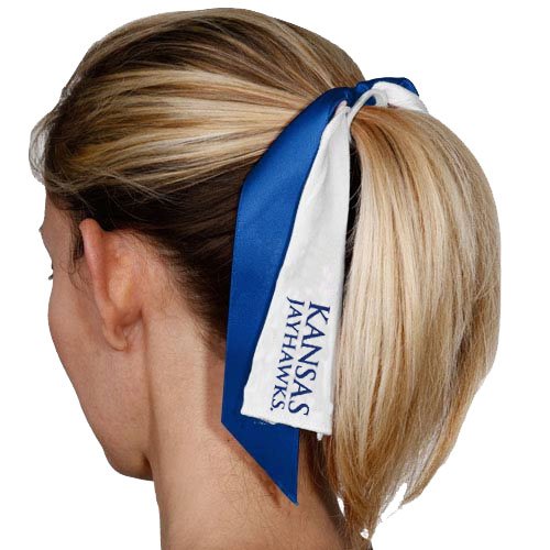Kansas Jayhawks Streamer Ponytail Holder
