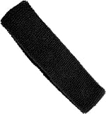 Flex Terry Headband, Black, One Size
