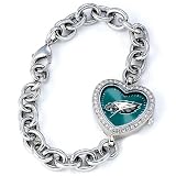 NFL Women's FH-PHI Heart Collection Philadelphia Eagles Watch