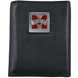 Mississippi State Bulldogs Black Tri-Fold Leather Executive Wallet