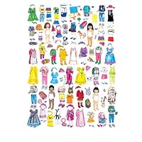 Girl Felt Dolls-Set of 4 with extra clothes - Kit