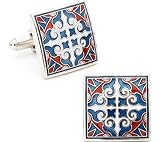 L2 By Loma Men's Royal Dusk Cufflinks Red/blue/orange