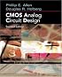 CMOS Analog Circuit Design
