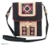 Hemp shoulder bag, 'Ethnic Stars'
