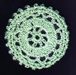 Mint Green Cartwheel Crocheted Hair Bun Cover- LARGE