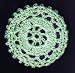 Mint Green Cartwheel Crocheted Hair Bun Cover- LARGE