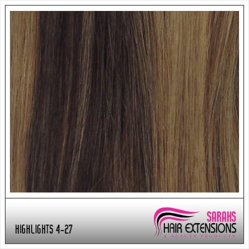 24 inch Brown Blonde (4/27). Full Head. Clip in Human Hair Extensions. High quality Remy Hair!. 120g Weight