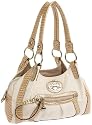 KATHY Van Zeeland Meshing Around Swagger Satchel,Rice,one size
