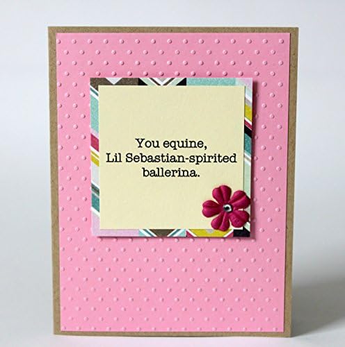 Parks and Recreation Handmade Greeting Card Leslie Knope Compliment Card Lil Sebastian Spirited Ballerina Ann Perkins Amy Poehler Parks Rec