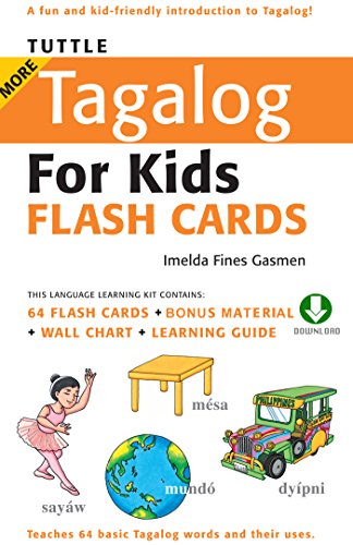 Tuttle More Tagalog for Kids Flash Cards: (Downloadable Audio and Material Included) (Tuttle Flash Cards)