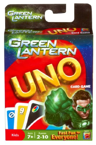  Mattel Green Lantern UNO Card Game
