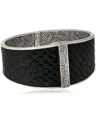 The SAK Python Hinge Black Bangle Bracelet, 2.5"