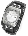 Accurist - A2-14200 - Montre mode Homme - Quartz analogique - Large bracelet en cuir Noir