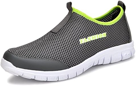 WULAODA Womens Breathe Slip On Walking Shoe Dark Gray12 B(M) Us Women/9 D(M) Us Men