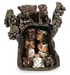 Ceramic nativity scene, 'Rain Forest Christmas' Ceramic nativity scene, 'Rain Forest Christmas'