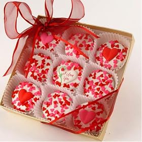 Good Fortunes� Gift Box of 18 I Love You! White Chocolate Oreo's Tied with Ribbon
