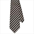 Givenchy Black and Brown Striped Silk Necktie GV-TIES-08