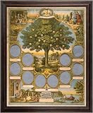 Ancestry.Com 16X20 Poster In Solid Wood Frame W/Plexiglass-Traditional Framily Tree, Boxed