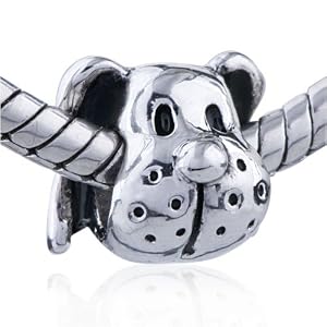 Buy Boxer Puppy Face European Charm Beads - Pandora Bead and Bracelet Compatible