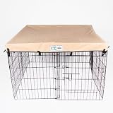4' x 4' GoGo Exercise Pen UV Top / Cover Tan