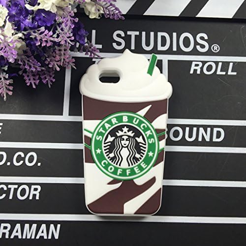 3D Starbucks Soft Silicone Gel Coffee Cup Rubber Phone Case Cover For iphone 4 4G 4S
