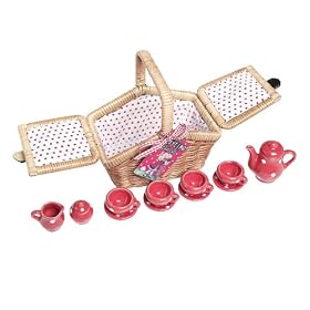 Children's Spotty Tea Set, 11 Pieces