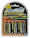 Power2000 AA Rechargeable Batteries, 1.2V Ni-MH, 2950mAh, 10 Pack