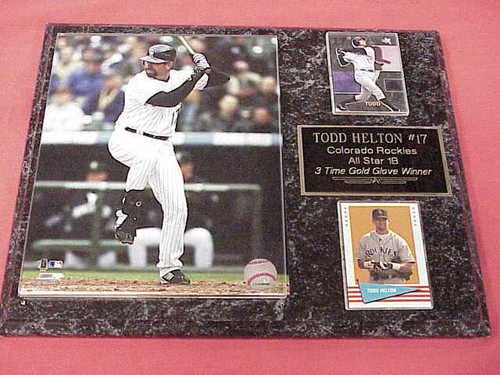 Todd Helton 2 Card Collector Plaque