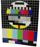 Vintage style Test Image Color Television cover notebook (lined)