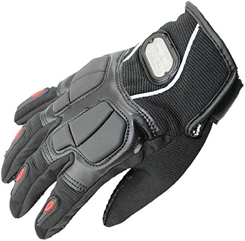 MolGym Dri-Mesh Men's Leather/Mesh Street Bike Racing Motorcycle Gloves