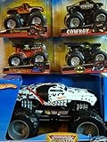Durable Diecast Monster Jam Dalmation Mutt 1/24 With Cowboy, El Toro Loco, Bone Shaker, Batman 1/55