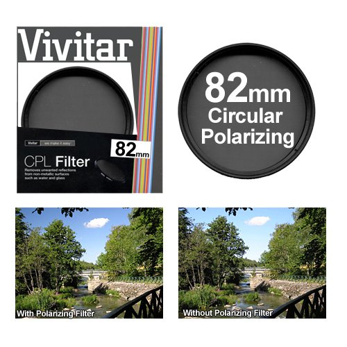 Vivitar Circular Polarizer 82mm Filter