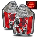 05-07 Chrysler 300 Chrome LED Tail Lights by Luminx Lighting