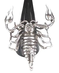 Detailed Giant Deadly Scorpion Bug Pewter Ring