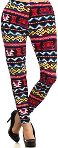 Women's Hot Pink Tribal Fashion Leggings - Clothing