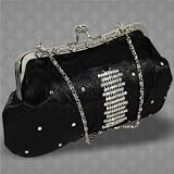 MODACC SATIN DIAMANTE WEDDING EVENING CLUTCH PARTY PURSE HAND BAG