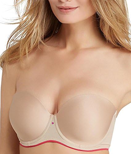 (a Chantelle brand) Smooth Strapless T-Shirt Bra, 32D, Ultra Nude