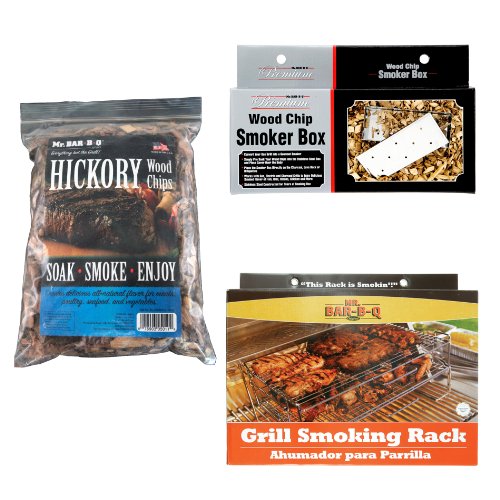 Mr. Bar-B-Q 160180 Complete Grill Smoker Kit Hickory product image