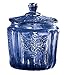 Miles Kimball Cobalt Blue Depression Style Glass Biscuit Jar